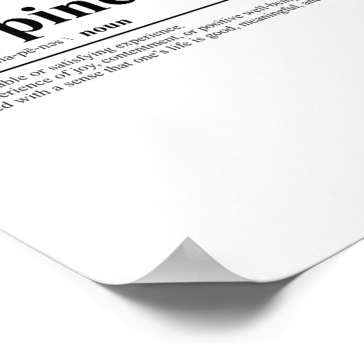 Geluidsdefinitie | Inspirerend prijsopgave Poster (Hoek)