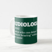 Geluidsdeskundige Grappige Koffie Definitie Koffiemok (Voorkant links)