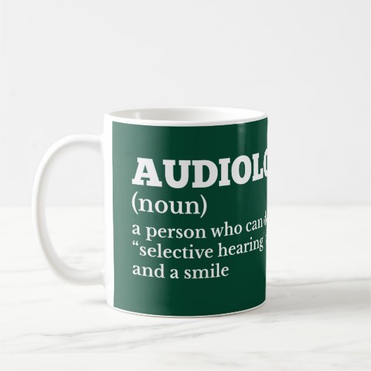 Geluidsdeskundige Grappige Koffie Definitie Koffiemok (Links)