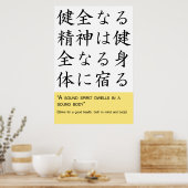 Geluidsdichte putten in een geluidslichaam poster (Keuken)