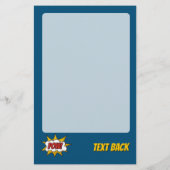 Geluidseffect Pow Comic Flyer (Achterkant)