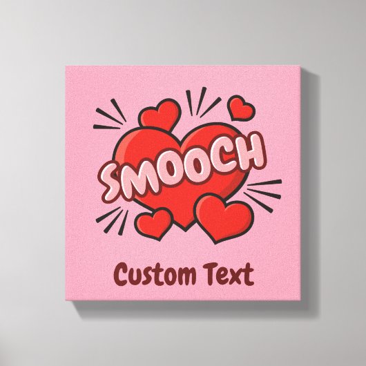 Geluidseffect voor stripkus canvas afdruk (Voorkant)
