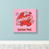 Geluidseffect voor stripkus canvas afdruk (Insitu (Houten vloer))