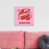 Geluidseffect voor stripkus canvas afdruk (Insitu (Woonkamer))