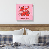 Geluidseffect voor stripkus canvas afdruk (Insitu (Slaapkamer))