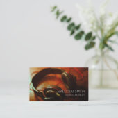 Geluidsengineer Hoofdtelefoon Close-up Visitekaartje (Staand voorkant)