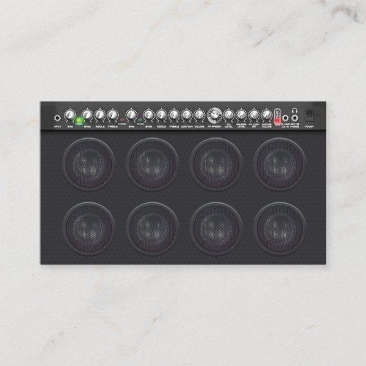 Geluidsengineeringversterkers Visitekaartje (Voorkant)