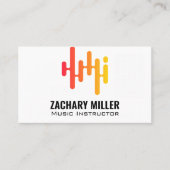 Geluidsequalizer-afbeelding Visitekaartje (Voorkant)