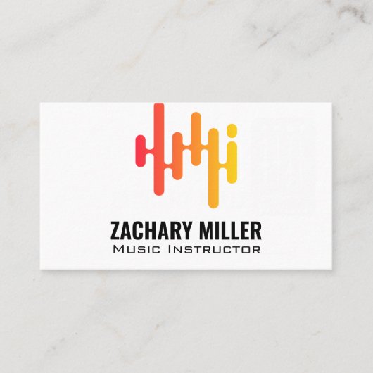 Geluidsequalizer-afbeelding Visitekaartje (Voorkant)