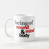 Geluidsgeest en -lichaam koffiemok (Links)