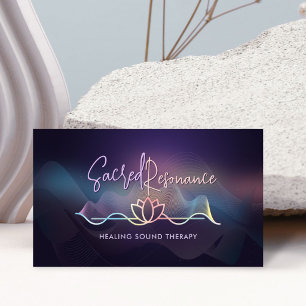 Geluidsgenezing Lotus Golf Vibratie Therapie Visitekaartje