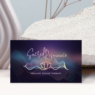 Geluidsgenezing Lotus Golf Vibratie Therapie Visitekaartje