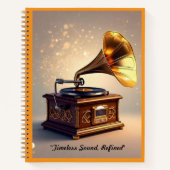 " geluidsgolf kunst" notitieboek (Voorkant)