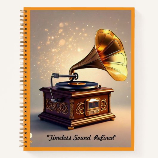 " geluidsgolf kunst" notitieboek (Voorkant)