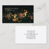 Geluidsgolfequalizer voor audiotechnicus visitekaartje (Voorkant / Achterkant)