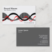 Geluidsgolven 02 visitekaartje (Voorkant / Achterkant)