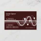 Geluidsgolven - Donkerbruin Visitekaartje (Achterkant)