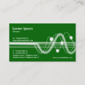 Geluidsgolven - Groen gras Visitekaartje (Achterkant)