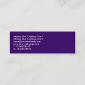 Geluidsgolven II - Donker Violet Mini Visitekaartje (Achterkant)