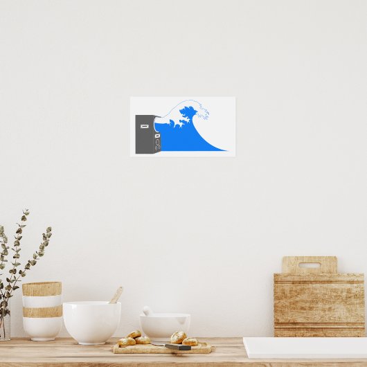 Geluidsgolven Poster (Keuken)