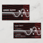 Geluidsgolven - Spot Corner - Rood Visitekaartje (Voorkant / Achterkant)