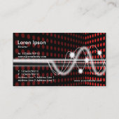 Geluidsgolven - Spot Corner - Rood Visitekaartje (Achterkant)