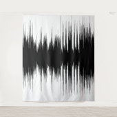 Geluidsgolven Tapijt Wandkleed (Voorkant)