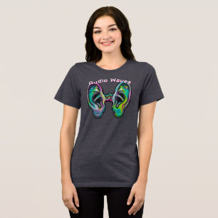 Geluidsgolven Tri-Blend Shirt