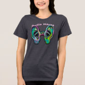 Geluidsgolven Tri-Blend Shirt (Voorkant)