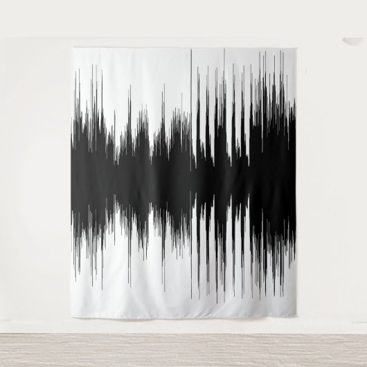 Geluidsgolven wandkleed (Voorkant)