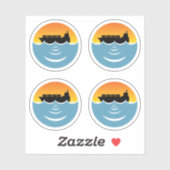 geluidshinder op zee - pakket sticker (Vel)