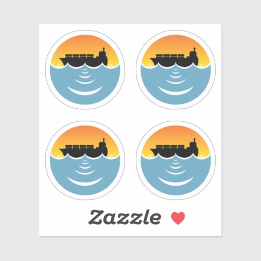 geluidshinder op zee - pakket sticker (Vel)