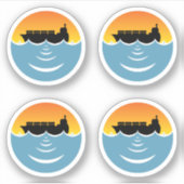 geluidshinder op zee - pakket sticker (Voorkant)