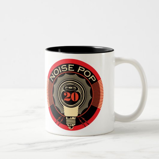 Geluidshinder Pop 20 Tweekleurige Koffiemok (Rechts)