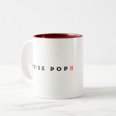 Geluidshinder Pop 20 Tweekleurige Koffiemok (Voorkant links)