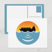 geluidshinder van de oceaan briefkaart (Voorkant / Achterkant)