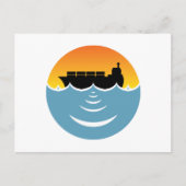 geluidshinder van de oceaan briefkaart (Voorkant)