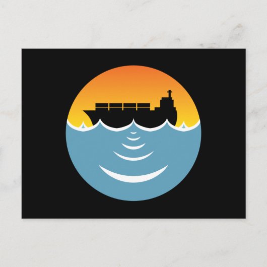 geluidshinder van de oceaan briefkaart (Voorkant)