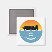 geluidshinder van de oceaan magneet (Voorkant / Achterkant)