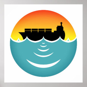 geluidshinder van de oceaan poster