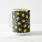 Geluidsingenieur & DJ Yellow Mixer Board Mok (Voorkant links)