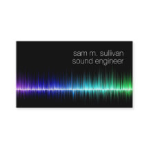 Geluidsingenieur Kleurrijke Sound Wave Muzikant