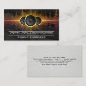 Geluidsluidsprekerapparatuur | producent visitekaartje (Voorkant / Achterkant)