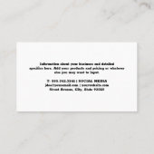 geluidsmenger | producent visitekaartje (Achterkant)