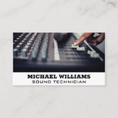 geluidsmenger | producent visitekaartje (Voorkant)