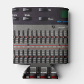 Geluidsmixer Buttonnen Afbeelding. Blikjeskoeler (Achterkant)