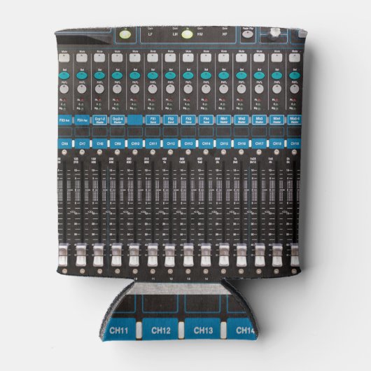 Geluidsmixer controle, evenementenhal. blikjeskoeler (Voorkant)