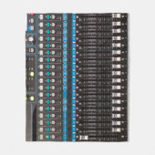 Geluidsmixer controle, evenementenhal. fleece deken (Voorkant)