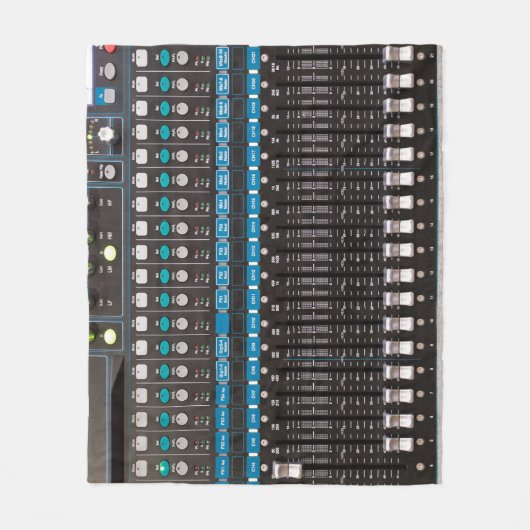 Geluidsmixer controle, evenementenhal. fleece deken (Voorkant)