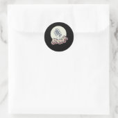 Geluidsmuziek Ronde Sticker (Tas)
